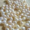 Wholesale white loose freshwater rice pearl bead