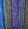 Wholesale dark color dyed baroque pearl strand