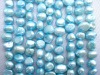 7-8mm blue baroque pearl string