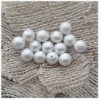 Wholesale 7.5 MM half hole plastic pearl
