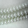 Wholesale Glass pearl beads-5*7mm flat round