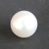 Wholesale Glass potato Pearls silver 11mm Round