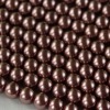Wholesale Glass Pearls bronze 8mm Round