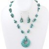 Wholesale Turquoise beads necklace set JNK2127