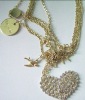 fashion pendant necklace with a love shape