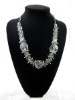 2011 fashion transparent stone and chain mixed necklace jewelry