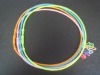 silly glow silicone necklace with rings