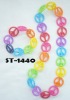 Wholesale rainbow peace necklace