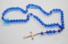 Crystal rosary necklaces