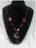 Opaque handmade beaded necklace