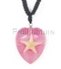 New fashion necklace--Real starfish necklace, pink background