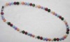 colorful cultured freshwater pearl necklace