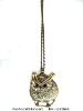 2011 fashion alloy owl necklace