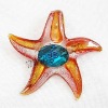 Wholesale starfish lampwork glass pendant for necklace