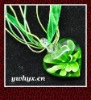 Heart Shape Glass Pendant Necklace