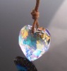 shinning crystal heart pendant