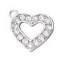 Wholesale New Style Heart Pendent with Rhinestones