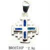 Wholesale Hotsale Israel opal cross pendant DR00536P Accept pay by paypal