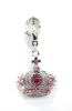 Wholesale Rhinestone Crown Pet Charm