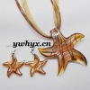 Wholesale Murano Lampwork Glass Pendant Earring Necklace Starfish Shape