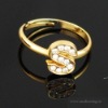 Wholesale Fashion plated gold ring