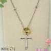 Necklace with Cross & Ring pendant