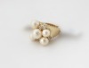 crystal and pearl ring