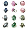 Wholesale 2011 Fashion Shell Rings With Brass Settings (SR-11022)