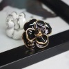 Wholesale "Camellia" flower ring,jewellery rings with epoxy