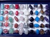best mixed lots big Natural gemstone rings Fashion rings