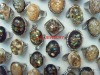 Wholesale mixed lots Shell with rhinestone rings