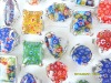 Wholesale charming millefiori glass silver rings,fashion rings