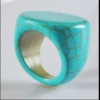 Wholesale Turquoise peculiar gemstone thumb Ring