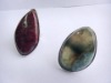 Adjustable gemstone rings