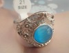 Wholesale 2011 Fashion Alloy color stone rings mixed sizes