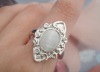 Wholesale 2011 Fashion Alloy color stone rings mixed sizes