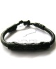 Wholesale Black straip leather bracelet-BR0026