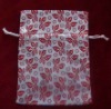 Wholesale printed organza gift bag(OB-070)