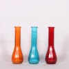 Wholesale Machinemade bullet glass vase with various colors