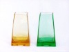 Wholesale tapered colorful glass vase