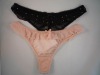Wholesale Woven ladies 100% Polyester Thong