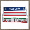 Wholesale Knitted or Satin fan scarf for footable club fans for cheering up