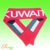 Wholesale Knitted football scarf with Jacquard logo