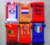 Wholesale worldcup football soccer fans acrylic knitting scarf