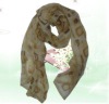 Wholesale Knitted scarf with small check