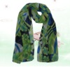 Wholesale Beautiful strip chiffon scarf