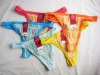 Wholesale 2XS one size lady's lace& mesh thong stock lady's t-back