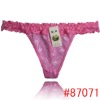 Wholesale New arrrival lady's lace& mesh thong with beautiful embroidery sexy lady's g-string