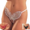 Wholesale Women's Sexy Open Crotch Butterfly Thong/ G-string/lingerie