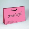 elegant red shopping paper bag